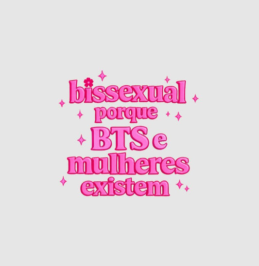 Cropped Delgado "bissexual porque BTS e mulheres existem"