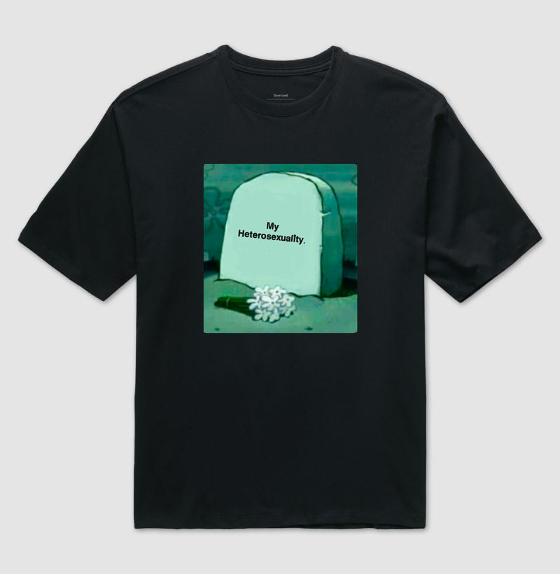 Camiseta Oversized Delgado "My Heterosexuality"