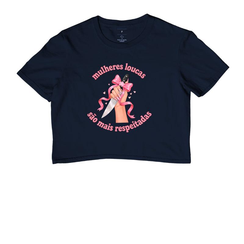 Cropped Delgado "mulheres loucas são mais respeitadas"