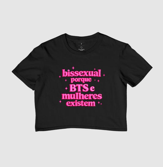 Cropped Delgado "bissexual porque BTS e mulheres existem"