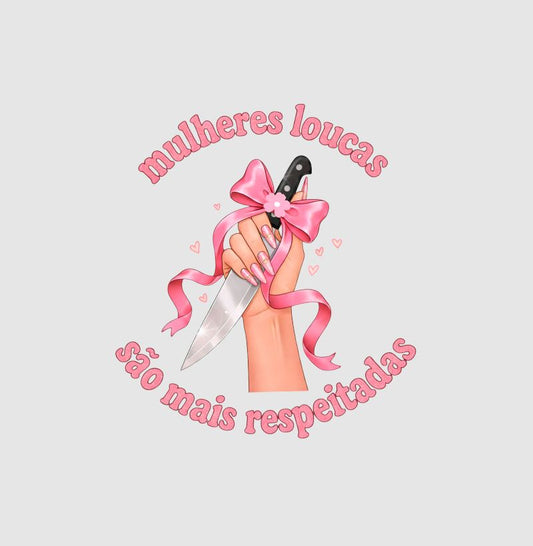 Cropped Delgado "mulheres loucas são mais respeitadas"