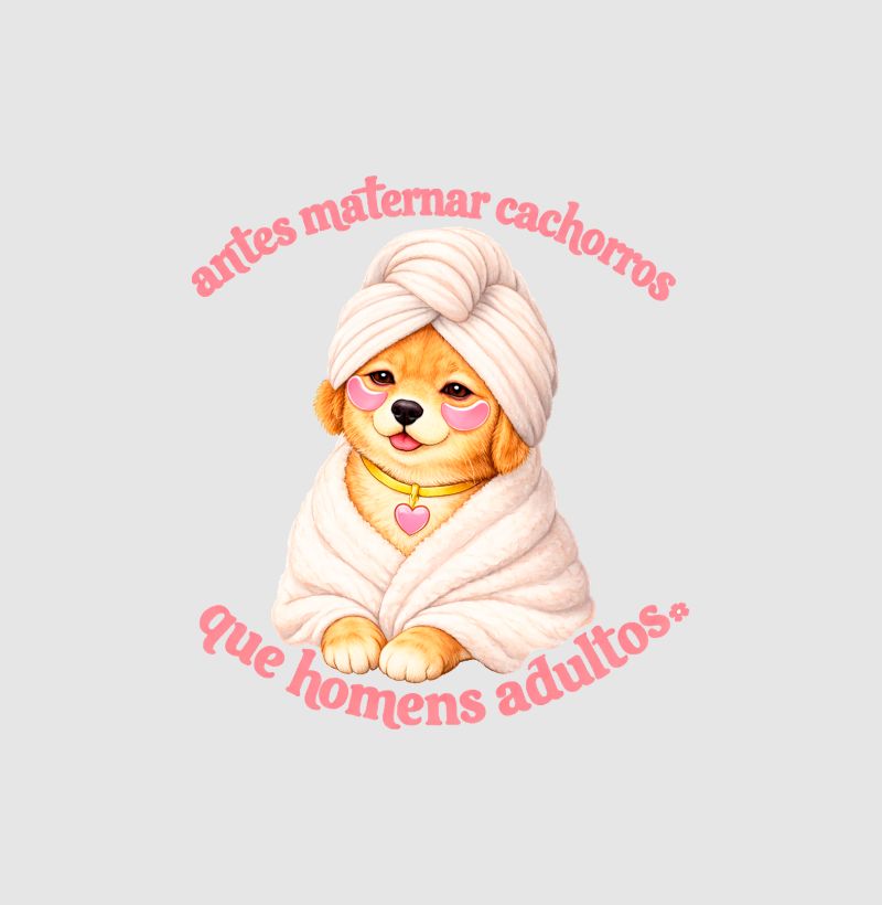 Cropped Delgado "antes maternar cachorros que homens adultos"