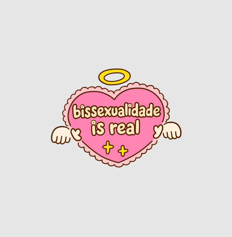 Cropped Delgado "bissexualidade is real"