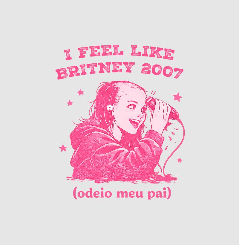 Cropped Delgado "I FEEL LIKE BRITNEY 2007"