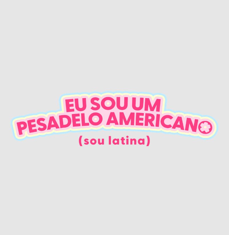 Cropped Delgado "EU SOU UM PESADELO AMERICANO"