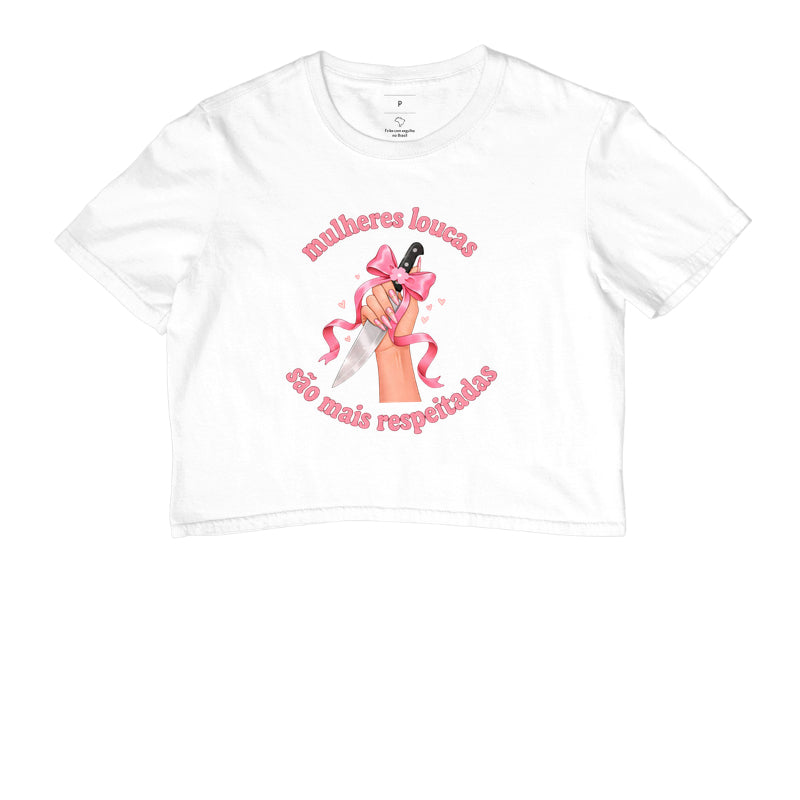 Cropped Delgado "mulheres loucas são mais respeitadas"