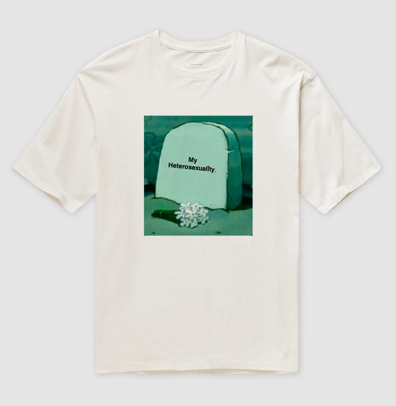 Camiseta Oversized Delgado "My Heterosexuality"
